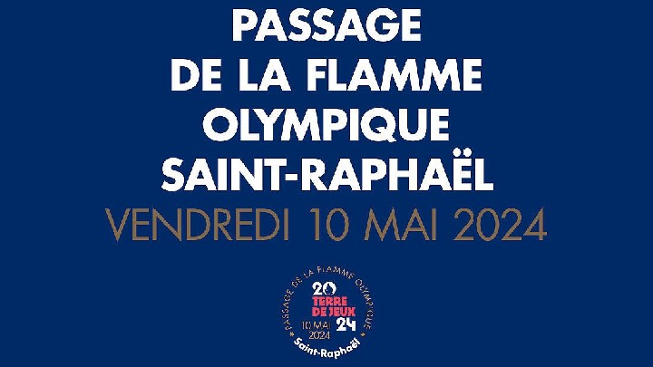 Passage de la Flamme Olympique à Saint-Raphaël